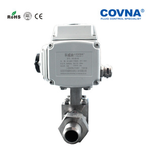 Vanne à boisseau sphérique électrique Covna 1 pouce à brides en acier inoxydable, passage plein, pour contrôle industriel de l'eau et de la vapeur, AC200V - Product Image 3