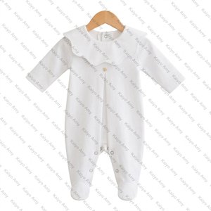 Set di Abbigliamento per Neonati e Bambini 2026, Tutina a Maniche Lunghe con Colletto Smerlato, Unisex, 100% Cotone - Product Image 3