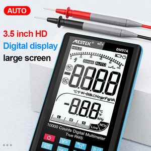 Multímetro digital 9999 T-<span class=keywords><strong>RMS</strong></span> 3,5 "Pantalla LCD a color DC AC Voltaje Capacitancia Ohm Diodo Multimetro NCV Hz Live Wire Tester - Product Image 4