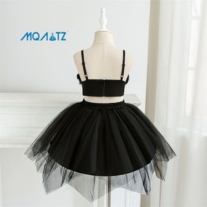 Vestido Formal para Niñas Meiqiai, Estilo <span class=keywords><strong>Elfo</strong></span> Oscuro, Vestido Tutú Inspirado en el Ballet, Plumas Negras, Vestido Corto de Cumpleaños AL6083 - Product Image 3