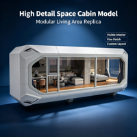 Modèle d'intérieur de cabine modulaire personnalisée