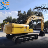 Disposition ergonomique du poste de commande, machine de construction d'occasion CAT 320D, réduit la fatigue du conducteur