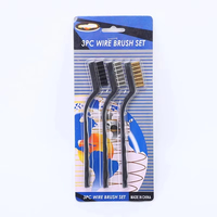 Set Sikat Pembersih Nosel Printer 3D Sikat Kawat Baja Kuningan Nilon untuk Peralatan Pembersih Hotend