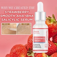 Sérum à la fraise fermenté à la vitamine C, au rétinol et à l'acide hyaluronique, anti-âge, anti-rides, unifiant le teint, adoucissant, éclaircissant et blanchissant