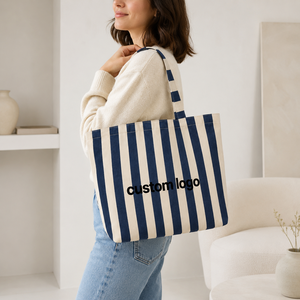 Bolsa de Mano de Lona con Logotipo Personalizado, Colorida, Retro, Literaria, Bandolera, de Gran Capacidad, Ecológica, Reciclable, de Algodón - Product Image 5