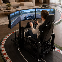 Volant de jeu, cockpit direct, transmission hydraulique, voiture F1 et pédales, simulateur de course automobile pour jeux PC