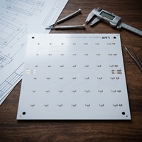 OEM & ODM 10-40W Lampe de jardin LED Samsung, conception et assemblage de PCB en aluminium simple face, PCBA