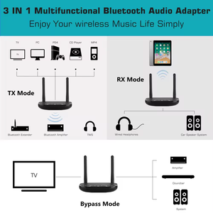 Émetteur-récepteur Bluetooth 5.0 B27 pour TV, prend en charge 2 casques, <span class=keywords><strong>RCA</strong></span> AUX 3.5mm, <span class=keywords><strong>fibre</strong></span> <span class=keywords><strong>optique</strong></span>, <span class=keywords><strong>adaptateur</strong></span> Bluetooth - Product Image 4