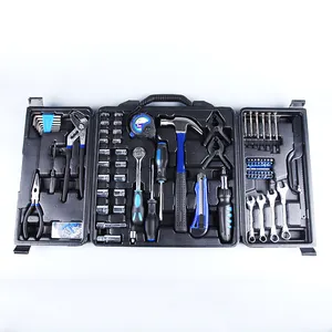 160 pcs 3 folding ma ki ta electric hand tools set in portable blow case DIY household tools kit