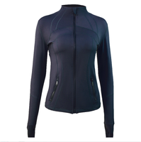 Vestes de sport multicolores légères et ajustées pour femmes, avec fermeture éclair intégrale, pour le yoga, la course à pied, la gym, la remise en forme, vêtements de sport, fabrication en usine