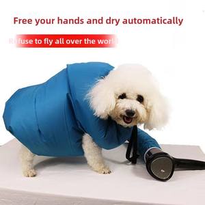 Séchoir automatique pour petits et grands animaux domestiques Sac à vêtements en fibre de plastique avec neutralisateur rapide de soufflage d'eau pour le toilettage des chats et des chiens à la maison - Product Image 3