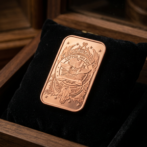 Barra de Cobre Puro 999 de 1oz con Relieve de Águila Calva, Barra Coleccionable de Cobre Estadounidense - Product Image 6