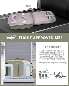 LOVEVOOK 2025 Tas Laptop Anti Air 35L yang Ditingkatkan untuk Wanita Pria, Disetujui Maskapai Penerbangan, Tas Ransel Perjalanan - Product Image 5