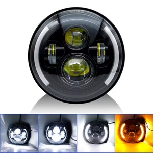 Faro Redondo de 7 Pulgadas para Jeep Wrangler JK, Accesorios con Ojos de Ángel LED para Coche, Motocicleta, Lente de Proyector - Product Image 3