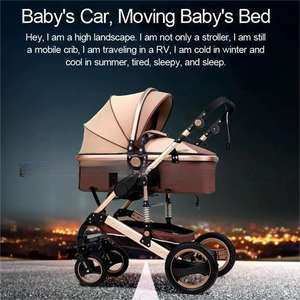 Poussette légère JXB 739, siège <span class=keywords><strong>inclinable</strong></span> multi-positions avec marcheurs et <span class=keywords><strong>porte</strong></span>-bébés anti-salissure, conception pliable facile - Product Image 2