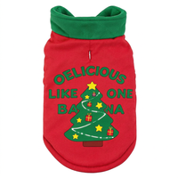 Manteau de Noël pour animaux de compagnie, pull en polyester pour chien et chat, veste de fête, vêtements d'hiver pour chiots et chatons