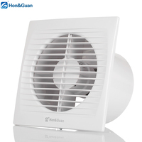 Ventilateur d'extraction carré électrique 6 pouces ultra-mince pour salle de bain, grille anti-UV, en plastique, pour air frais et efficace, personnalisable