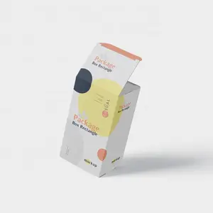 중소기업을위한 맞춤형 로고 직사각형 종이 상자 샘플이있는 화장품 포장 상자 샘플