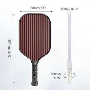 Raquette de pickleball en fibre de carbone T700, style offensif, peinture mate à grain, pour une forte friction sur la surface, contrôle de la balle, personnalisable, OEM - Product Image 3