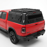 Couverture de benne rigide en aluminium étanche avec levage manuel et verrouillage à clé, universelle et personnalisable pour camping-car