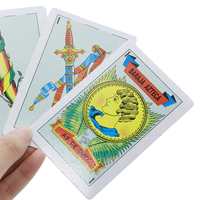 Cartes à jouer espagnoles design personnalisé, vente en gros, cartes cadeau populaires