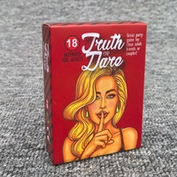 Version anglaise du jeu de société Truth or Dare pour couples de 0 à 3 mois, fabriqué en Chine, cartes en papier