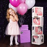 Boîte à ballons transparente de luxe jetable de 30 cm pour la Saint-Valentin, Noël, les propositions de mariage, les confessions, les anniversaires et les fêtes
