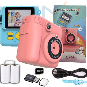 Yuniq 即时打印儿童相机 2.4 英寸高清屏幕 1080P 视频 CMOS MicroSD MP3 播放器 800mAh 便携式照片打印机 ABS-681 - Product Image 2
