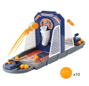 교육 전기 실내 테이블 슈팅 머신 장난감 손가락 농구 게임 장난감 스코어 보드