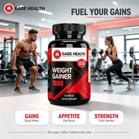 Pilules Grossistes pour Prise de Poids et Gain de Masse Musculaire 1000mg 60 Capsules – Stimule l'Appétit, Aide à Augmenter les Calories, Soutient la Croissance Musculaire – OEM
