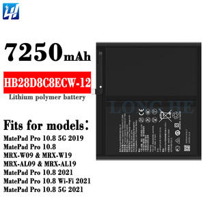 100% originale Li-Ion Polyer batteria Ricaricabile per <span class=keywords><strong>HUAWEI</strong></span> <span class=keywords><strong>MatePad</strong></span> <span class=keywords><strong>Pro</strong></span> 10.8 2019 2021 batteria HB28D8C8ECW-12 - Product Image 3