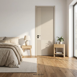 Portes en bois <span class=keywords><strong>laqué</strong></span> minimalistes sophistiquées pour villas de luxe, modernes, insonorisées et résistantes à l'humidité - Product Image 2