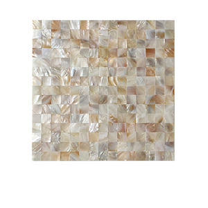 Mosaïque de verre nacre, lot de 10 feuilles, résistante à l'eau, 300x300mm, pour crédence de cuisine, salle de bain, salon, salle à manger - Product Image 1