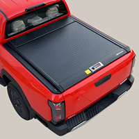 Couvercle enroulable à rouleau rétractable en aluminium dur Couvre tonneau étanche Coffre arrière GMC SIERRA