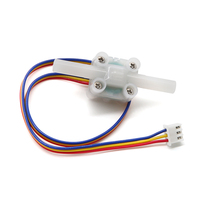 Débitmètres PVDF ZJTM-04A à sortie impulsionnelle, capteur de débit à effet Hall pour équipement de beauté, 0,1-4 L/min pour la mesure de l'eau