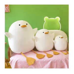 Cute Duck Stuffed Animals Sleeping Pillows Gifts for Girls Teens White Plushie Hugging Animal Super Soft Toys