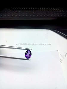 Ametyste africaine naturelle 5*7mm, traitée thermiquement, qualité supérieure, taille ovale facettée, pierre brute - Product Image 3