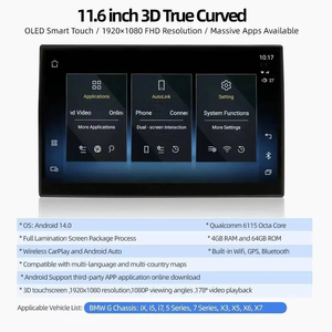 Écran de divertissement pour siège arrière BMW 11,6 pouces, plug and play, moniteur pour appuie-tête de voiture, prend en charge la vidéo, Bluetooth, WiFi, TV pour siège arrière - Product Image 6