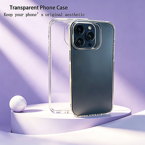 <span class=keywords><strong>Coque</strong></span> de téléphone <span class=keywords><strong>transparente</strong></span> en TPU de luxe, anti-rayures, anti-jaunissement, idéale pour <span class=keywords><strong>iPhone</strong></span> 11 <span class=keywords><strong>12</strong></span> 13 14 15 16 17 Pro Max Plus Air - Product Image 2
