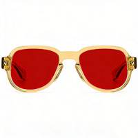 Lunettes de jeu économiques avec monture en acétate, verres rouges CR39 anti-lumière bleue, légères, pour le jeu quotidien et le bureau