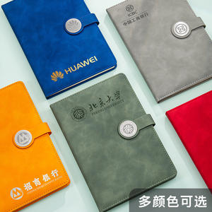 สมุดบันทึกธุรกิจ Hjd ปกหนัง PU กระดาษ 80 กรัม เย็บด้าย ปิดผนึกอย่างดี เหมาะสำหรับการประชุมสำนักงาน บันทึกการประชุม ของขวัญวันครู - Product Image 2