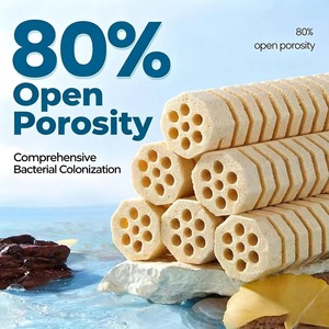 Colonna ottagonale in ceramica porosa per filtrazione biologica, alloggiamento batteriico per acquari e laghetti per pesci - Product Image 2