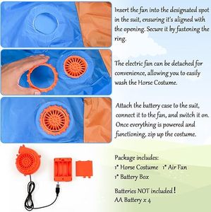 Costume de cheval <span class=keywords><strong>gonflable</strong></span> pour adultes, unisexe, cosplay, <span class=keywords><strong>cowboy</strong></span>, fête d'Halloween, performance - Product Image 6