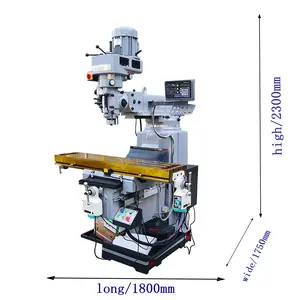 Metal freze makineleri küçük freze makinesi fresadora 4HW 5hw çin küçük taret öğütme makinesi