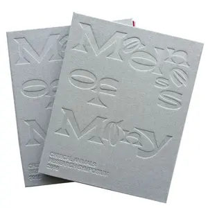 Linen Chất liệu khâu bìa cứng ràng buộc in ấn Cuốn sách với Debossed - Product Image 1