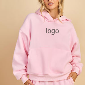 Sudadera con Capucha Extra Grande para Mujer, de Alta Calidad, Gruesa, Pesada, Cómoda, de Corte Holgado, con Estampado Puff - Product Image 2