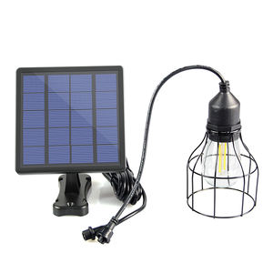 Intelamp Waterproof Metal Hanging Garden Lanterns <strong>Lights</strong> Bulb <strong>Cage</strong> Solar Garage Lamp Outdoor Pendant <strong>Light</strong> - Product Image 1