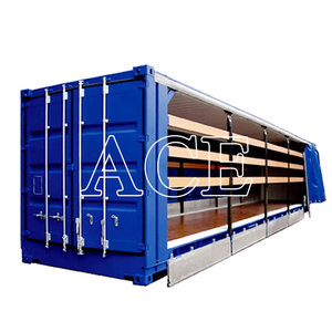 New cao Cube 40ft <span class=keywords><strong>Container</strong></span> vận chuyển với PVC rèm cửa bên 40 chân khô <span class=keywords><strong>container</strong></span> để bán - Product Image 3