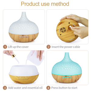 Máquina de aromaterapia inteligente con WiFi Crackle, difusor de aceite esencial, niebla fría, humidificador de aire ultrasónico de grano de madera, difusor de cebolla YS - Product Image 6