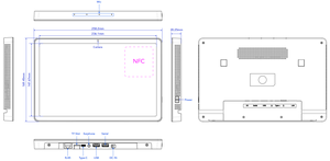 แท็บเล็ตดีไซน์ใหม่ขนาด 10.95 นิ้ว ระบบปฏิบัติการ Android 14 ชิปประมวลผล Rockchip หน่วยความจำ 64GB รองรับ POE WiFi <span class=keywords><strong>6</strong></span> ติดผนังได้ พร้อมหน้าจอแสดงผลขนาดเล็ก - Product Image 5